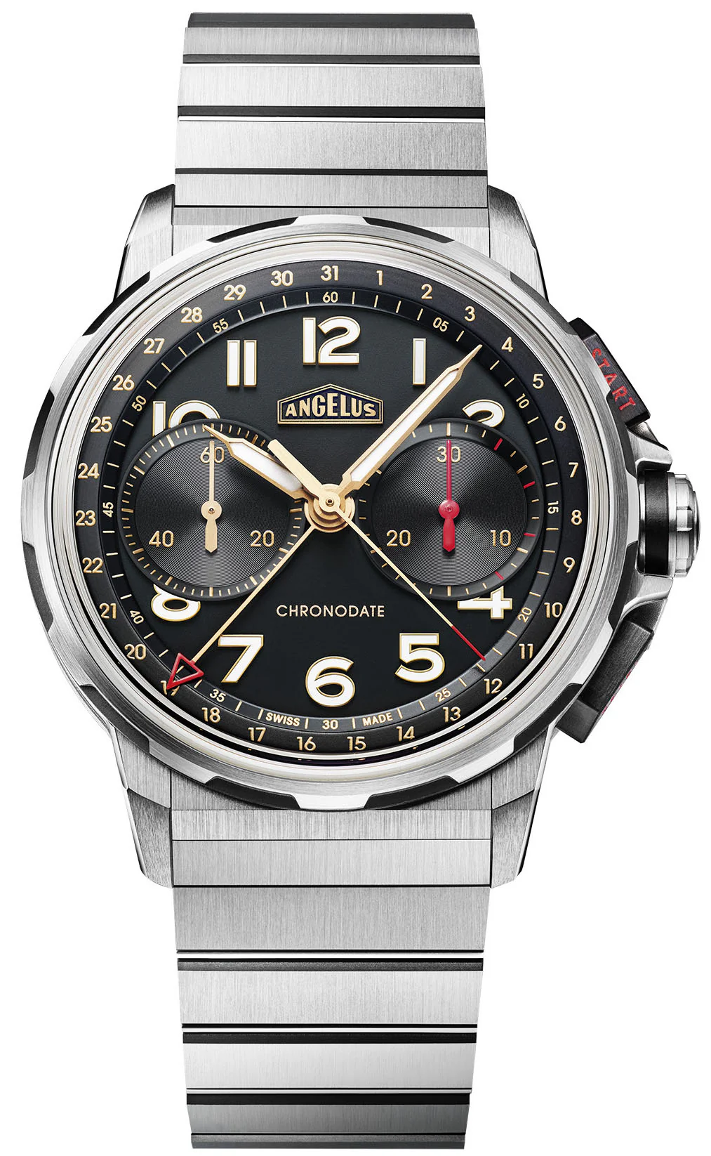 Angelus Watch Chronodate Titanium Black Titanium