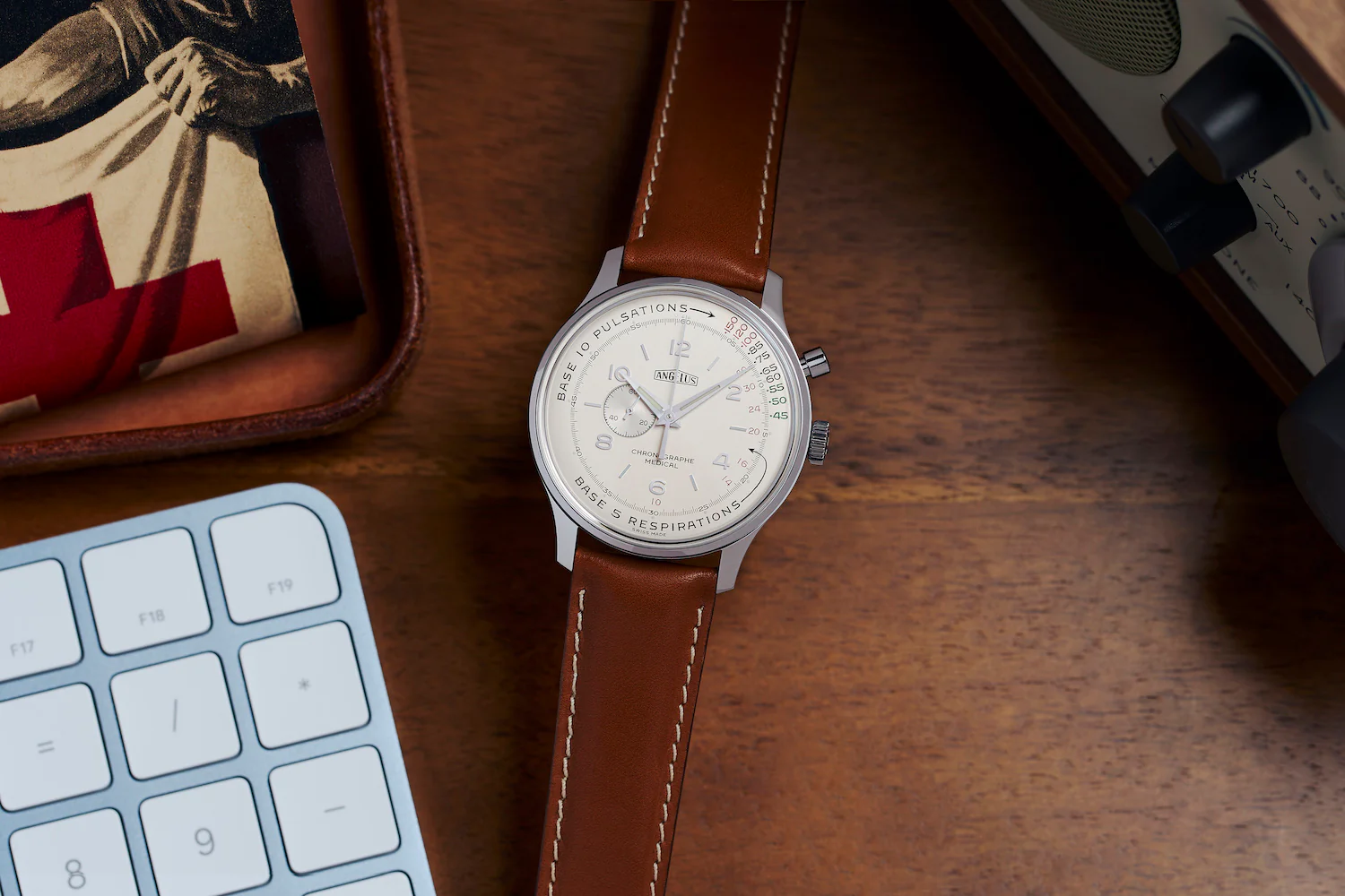 Angelus Chronographe Medical x Massena LAB Limited Edition Watch - Image 6