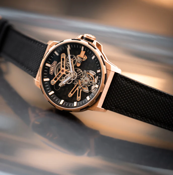 Angelus Watch Flying Tourbillon Gold & Carbon Limited Edition - Image 4