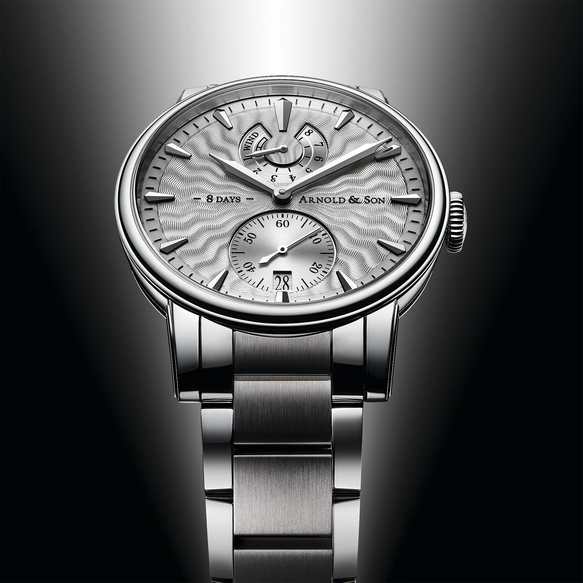 Arnold & Son Watch Eight-Day Royal Navy Silver D - Image 2