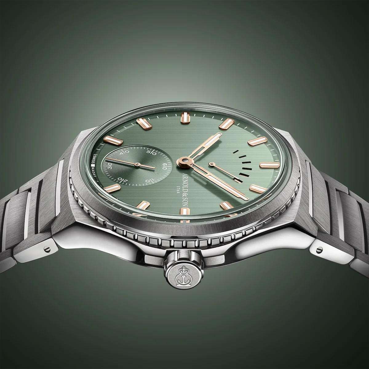 Arnold & Son Longitude Titanium Fern Green Watch - Image 4