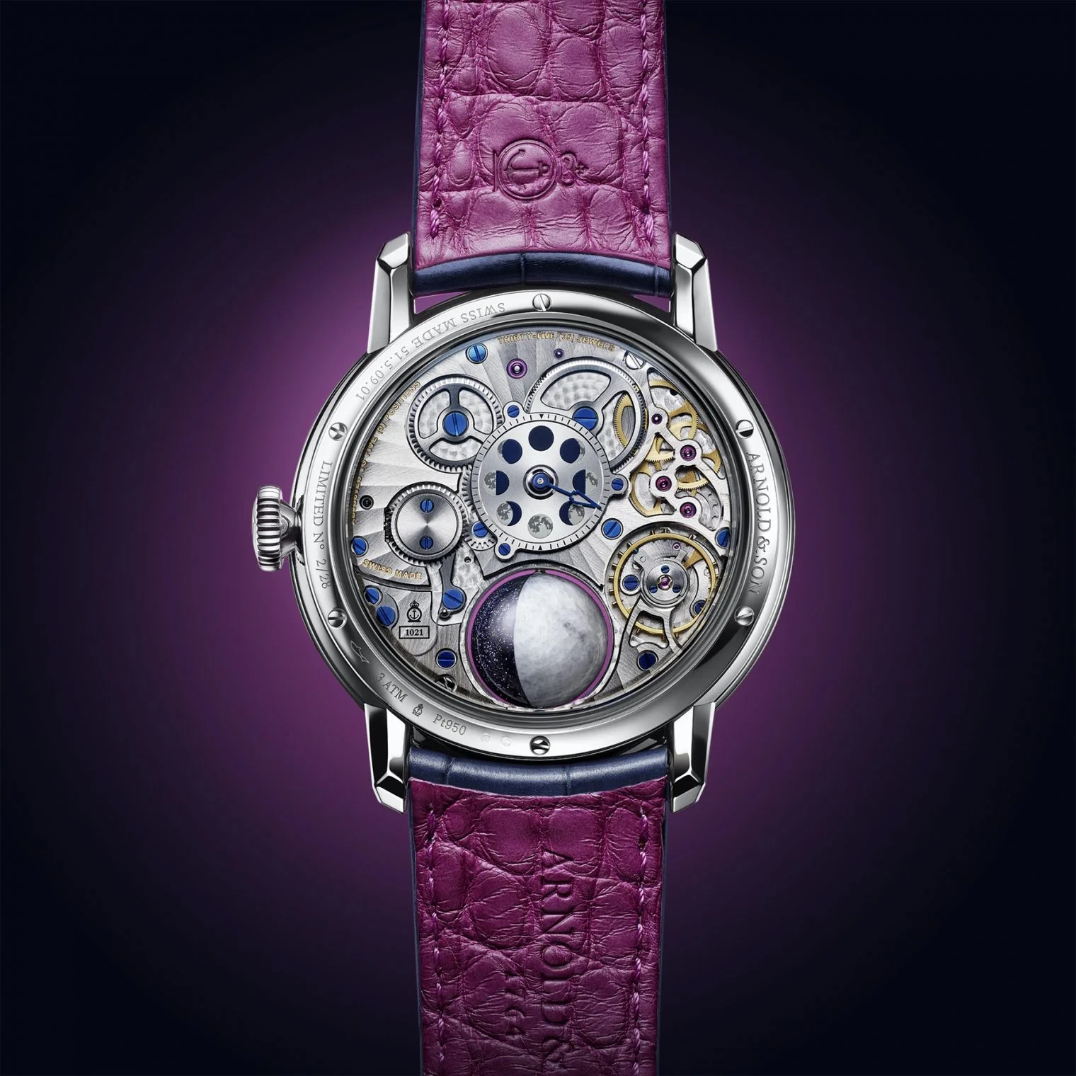 Arnold & Son Watch Luna Magna Platinum Luna Magna D - Image 2