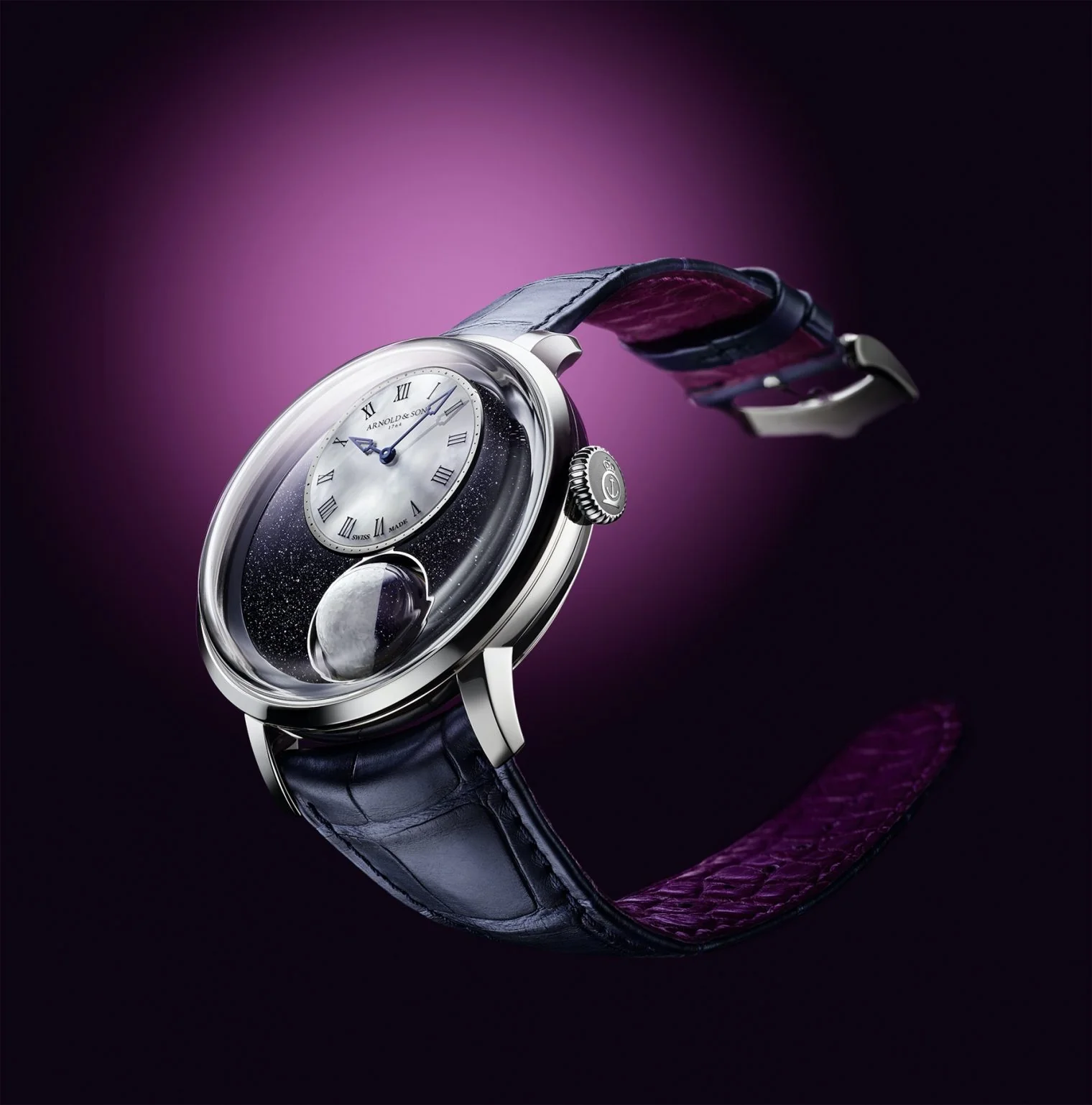 Arnold & Son Watch Luna Magna Platinum Luna Magna D - Image 3