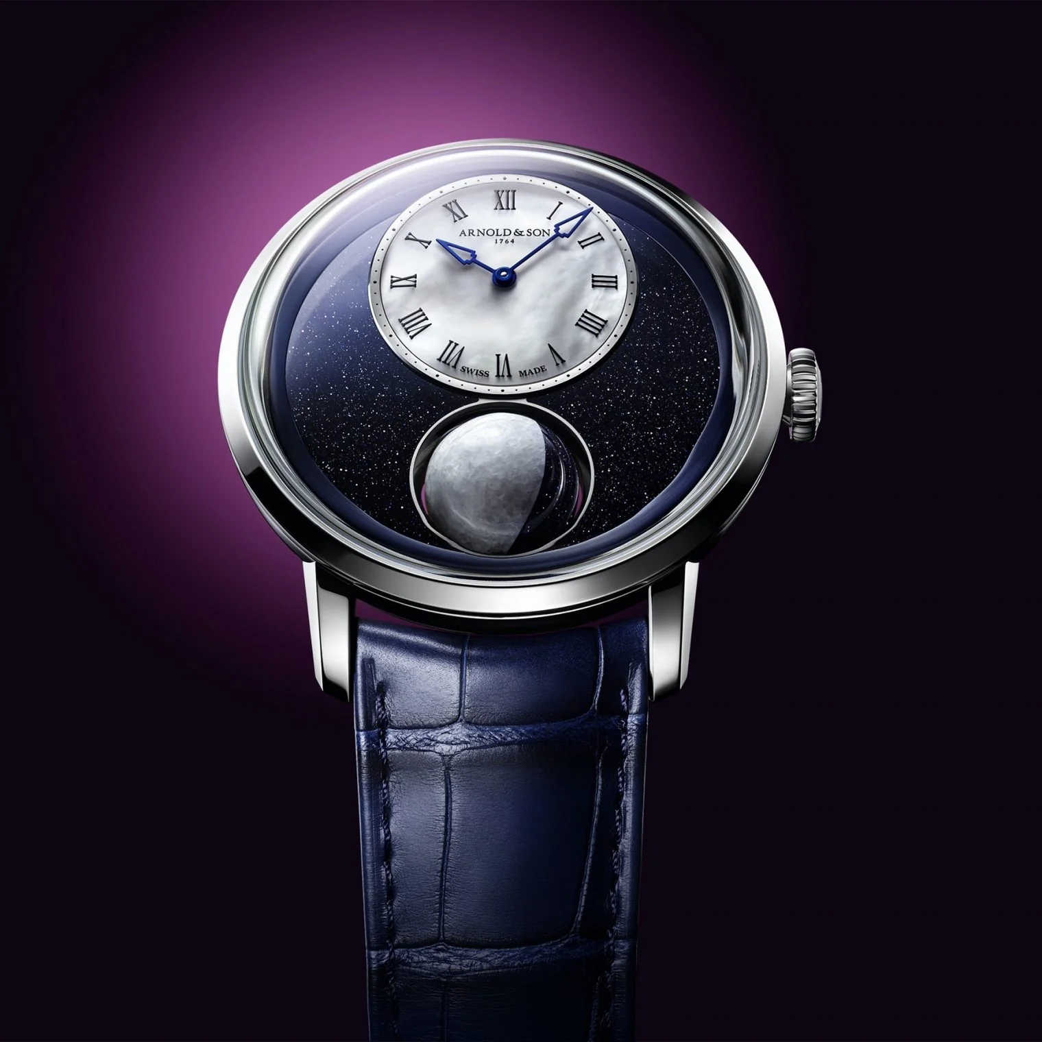 Arnold & Son Watch Luna Magna Platinum Luna Magna D - Image 4