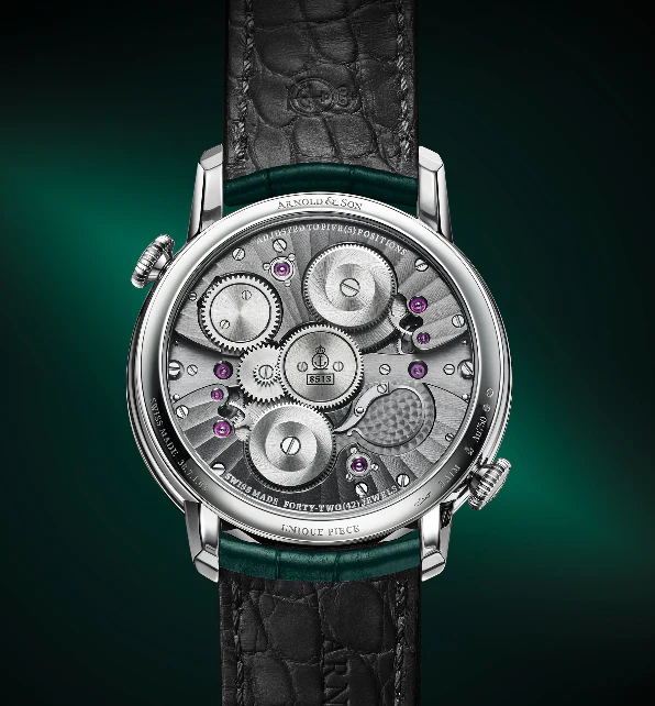 Arnold & Son Watch Double Tourbillon White Gold Malachite Limited Edition - Image 2