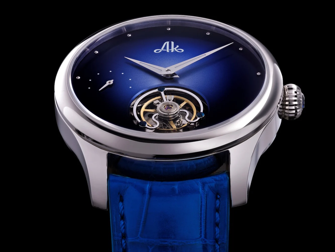 Astbury & Kent Watch Stellaris Tourbillon Blue Dial - Image 3
