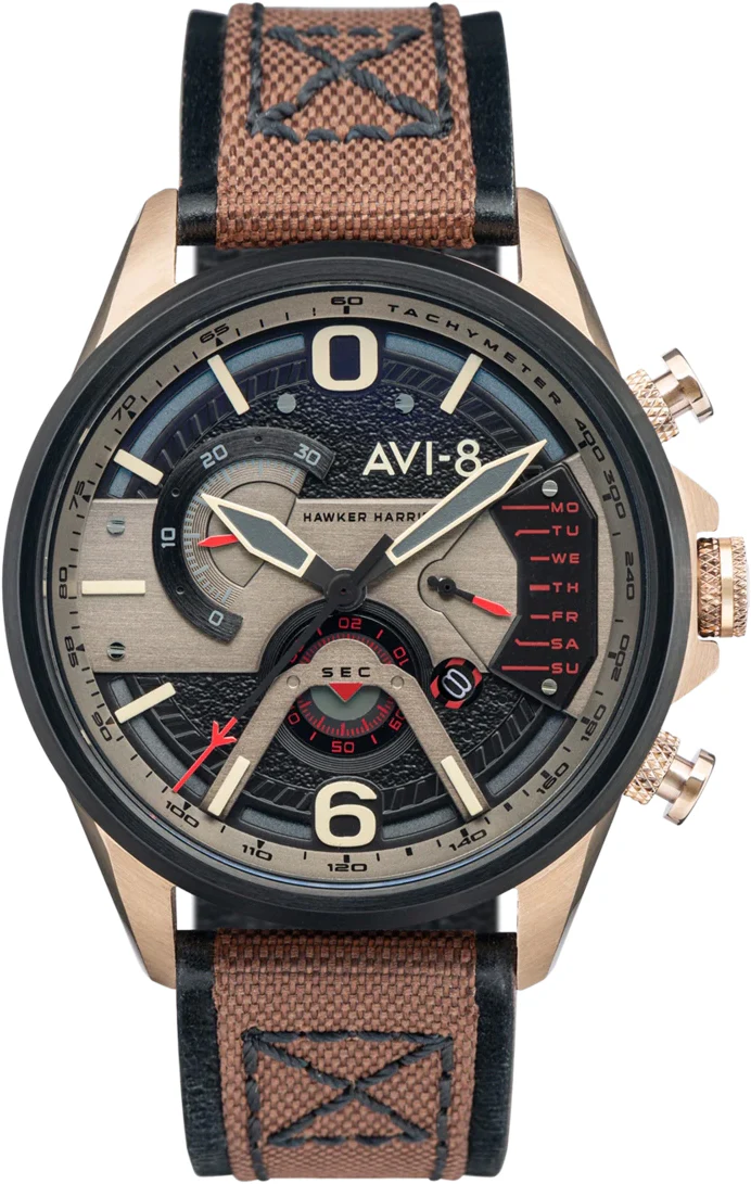 AVi-8 Watch Dual Retrograde Chronograph