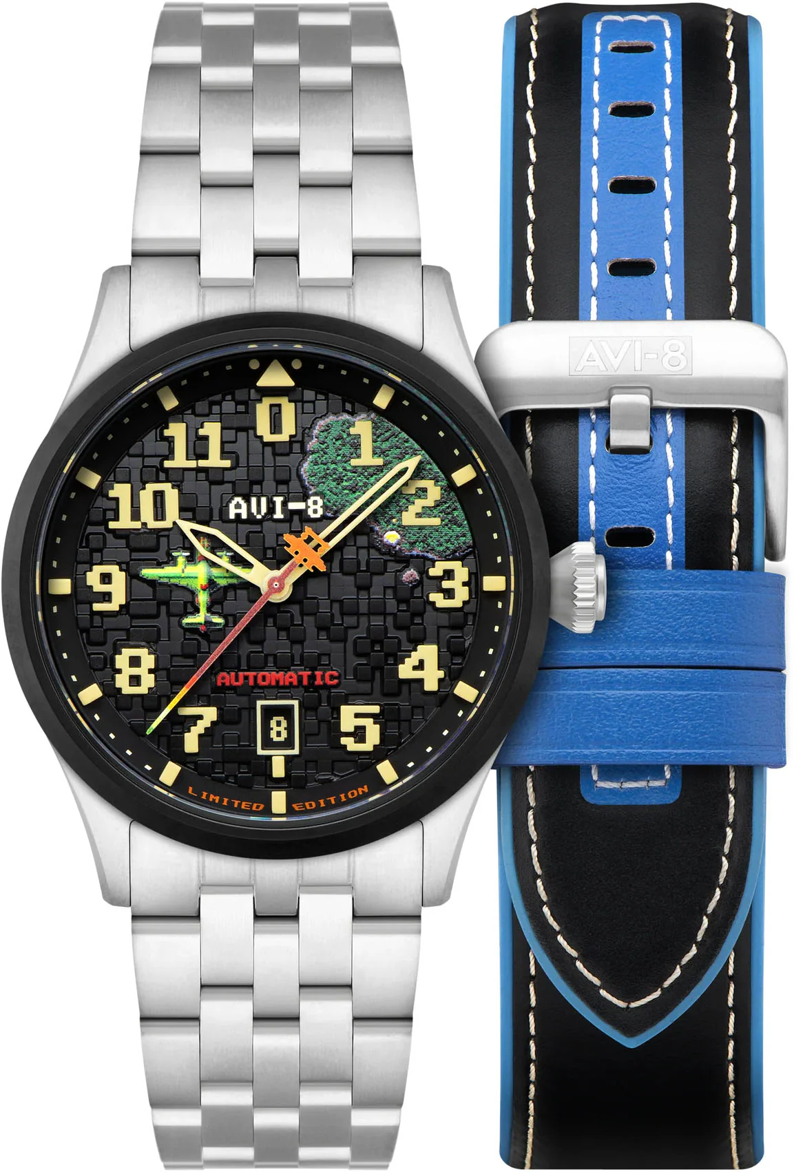 AVI-8 Flyboy Capcom 1942 Automatic Pixel Silver Ace Limited Edition
