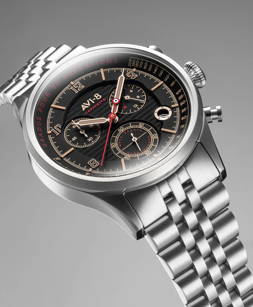 AVI-8 Watch Flyboy Lafayette Chronograph Noir - Image 2