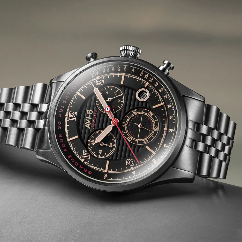 AVI-8 Watch Flyboy Lafayette Chronograph Noir - Image 3