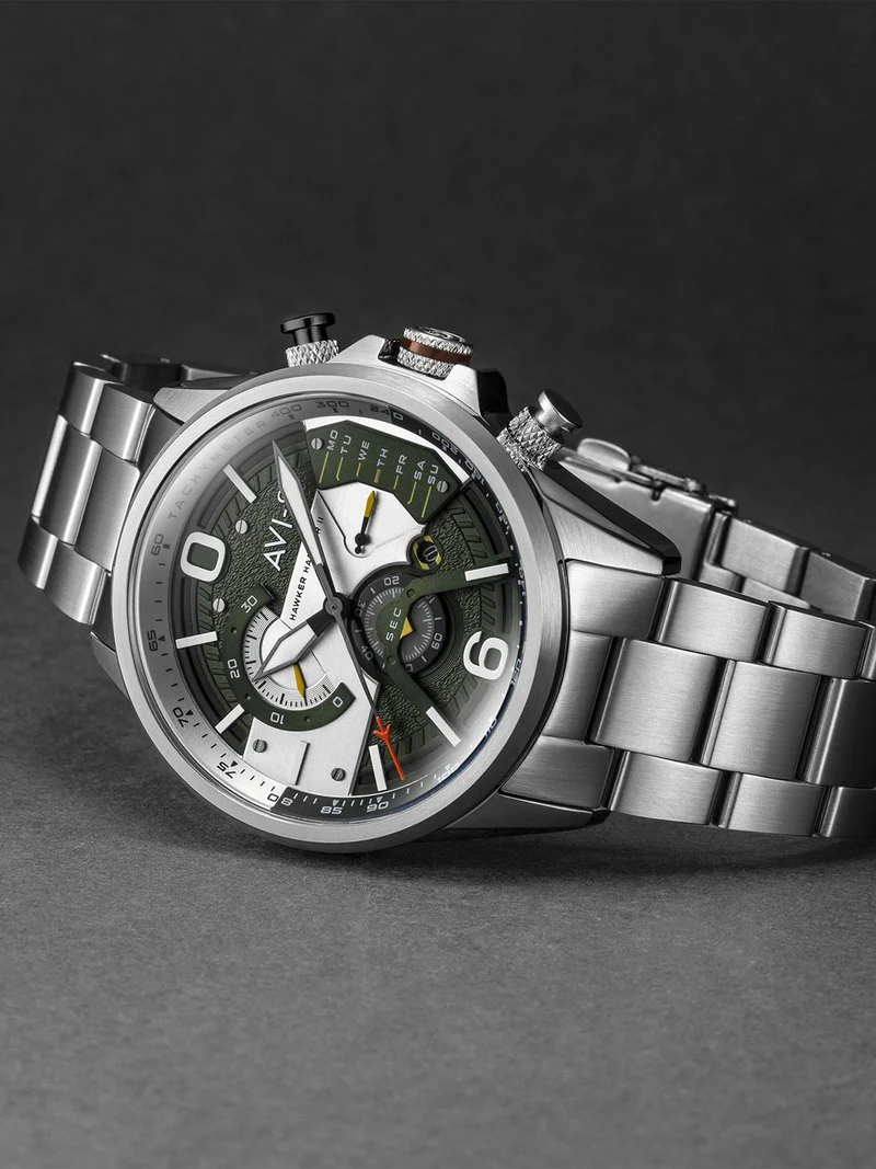 AVI-8 Watch Hawker Harrier Miltary Green - Image 3