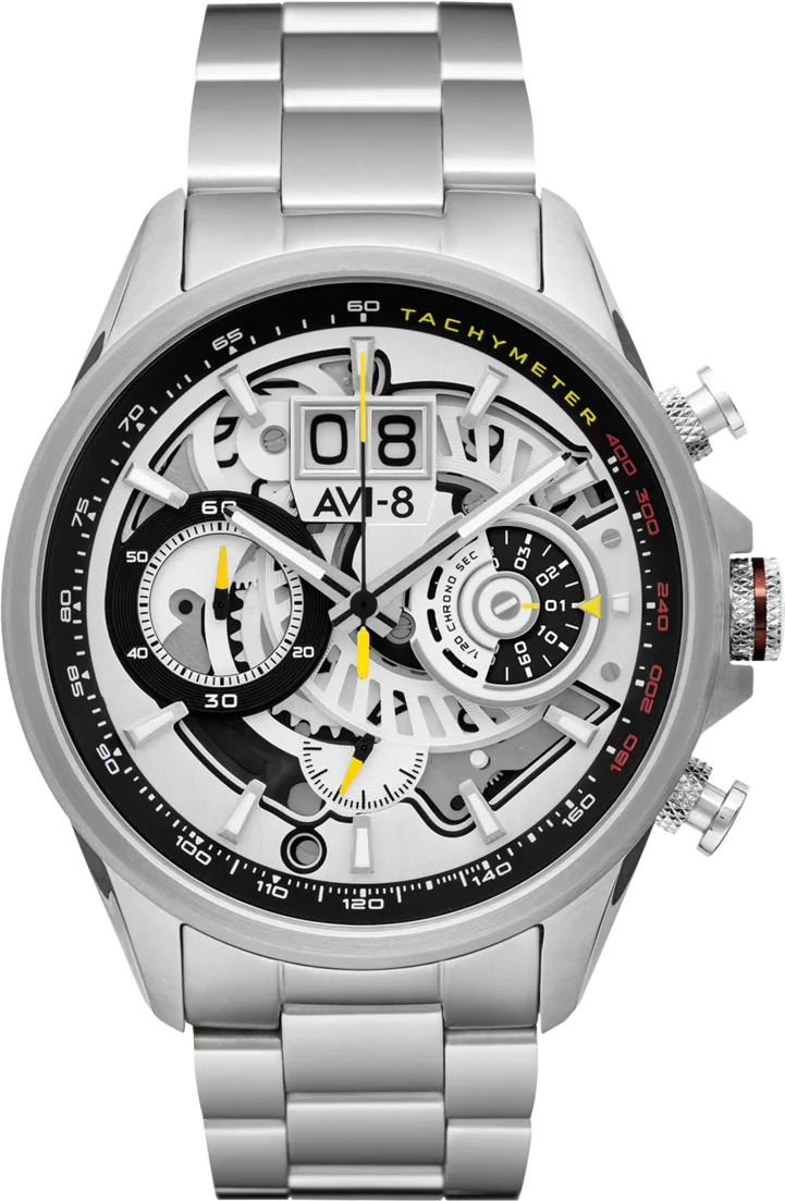AVI-8 Watch Hawker Harrier Silver Ivory