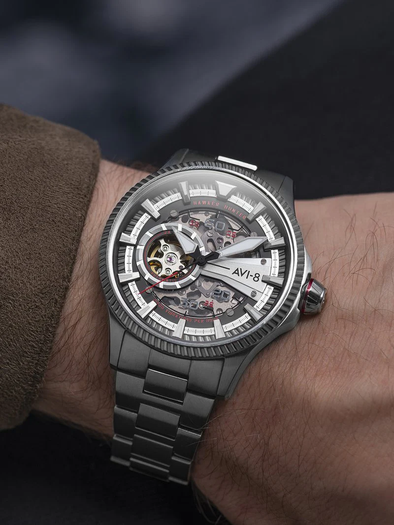 AVI-8 Watch Hawker Hunter Avon Automatic Diables Rouges - Image 4