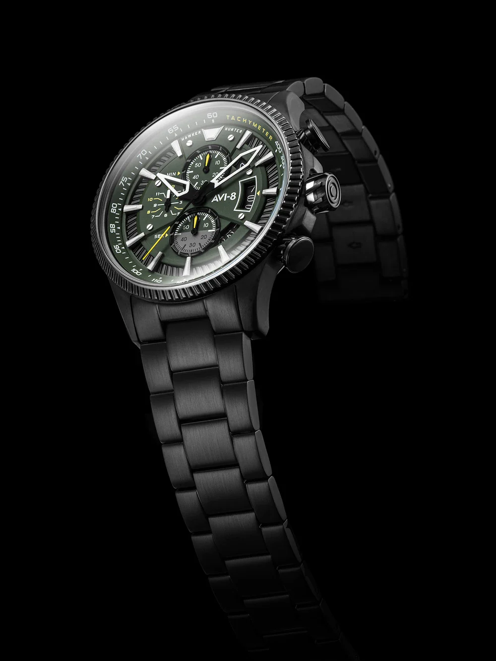 AVI-8 Watch Hawker Hunter Avon Chronograph Graphite Green - Image 2