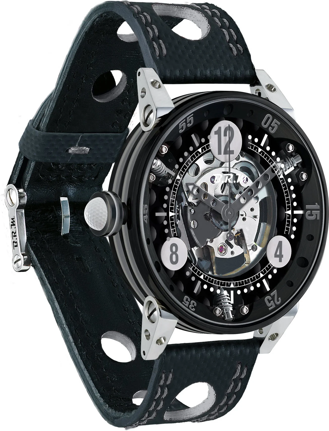 B.R.M Watch Golf Master Mens Grey Hands