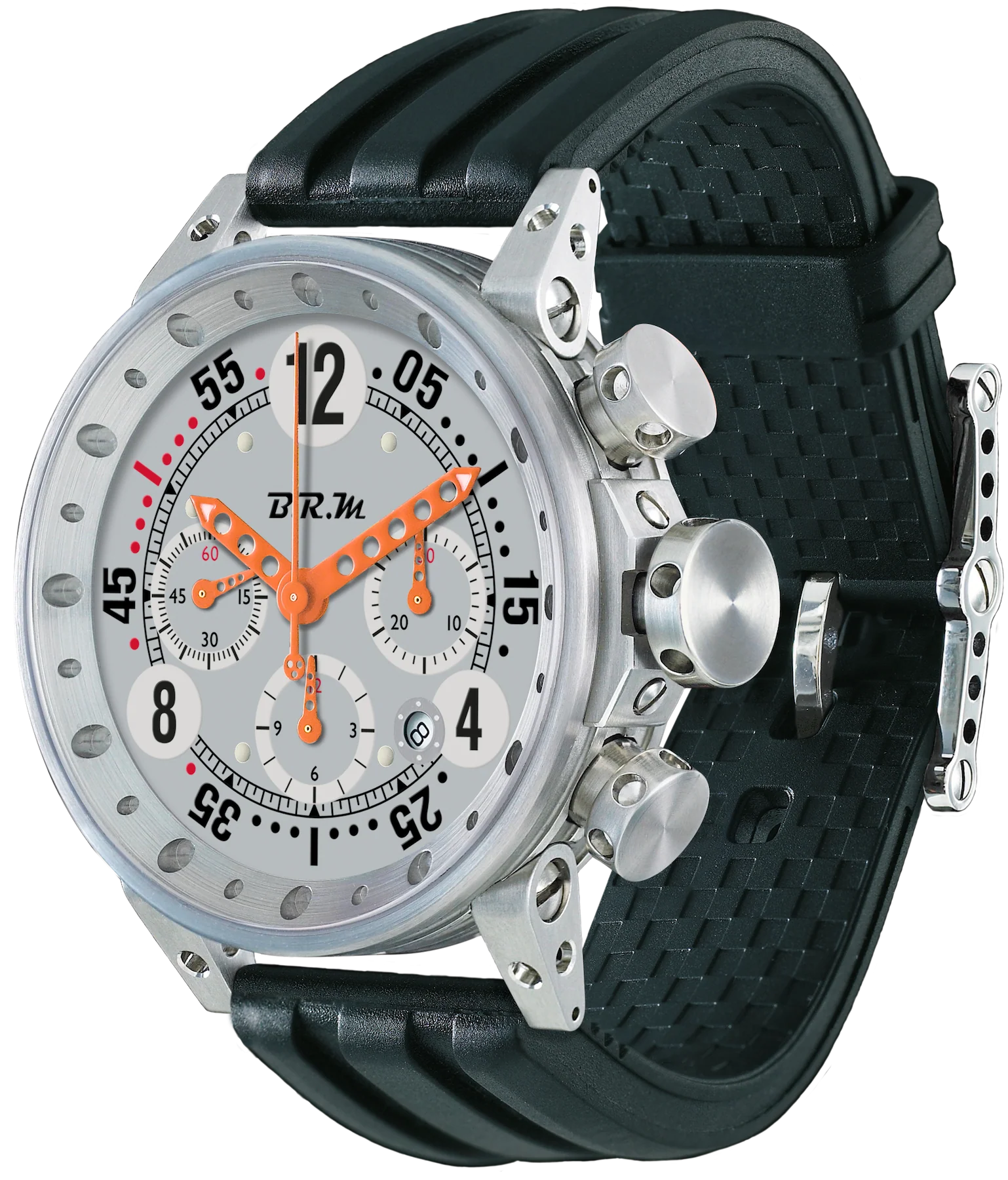B.R.M. Watches V12-44 Orange Hands Watch