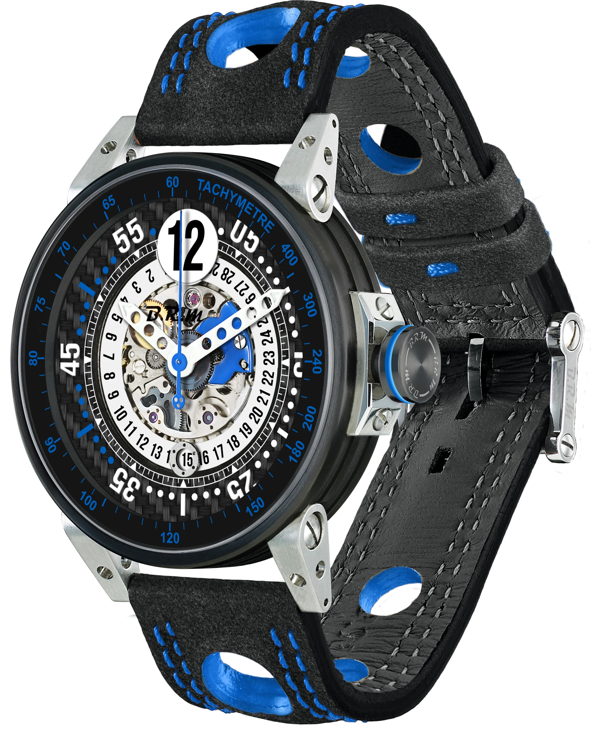 B.R.M. Watches V6-44 Touring Medium Blue Watch