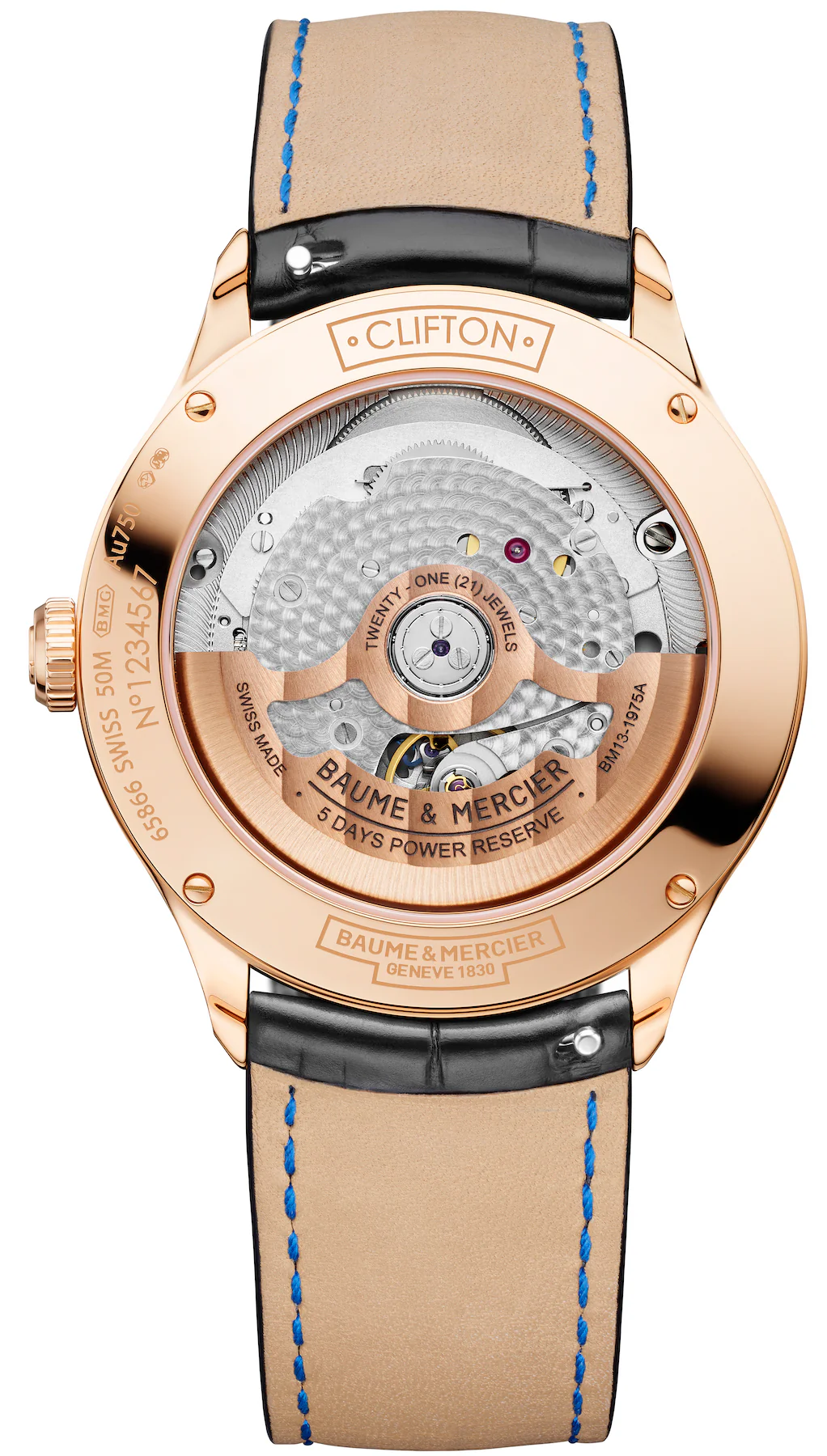 Baume et Mercier Clifton Baumatic 18ct Watch - Image 2
