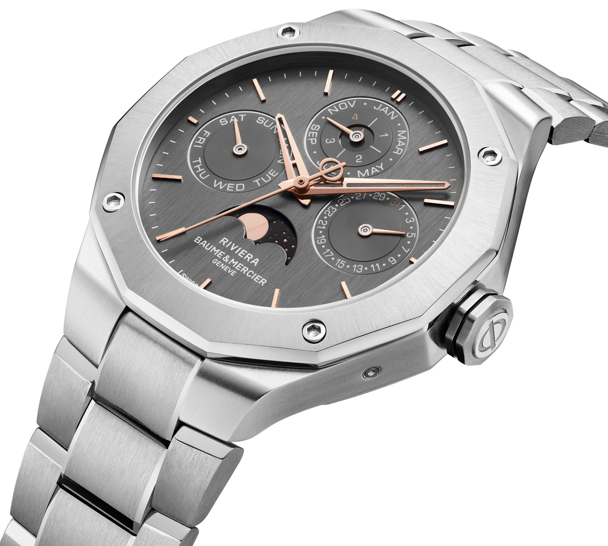 Baume et Mercier Riviera Automatic Perpetual Calender Watch - Image 3
