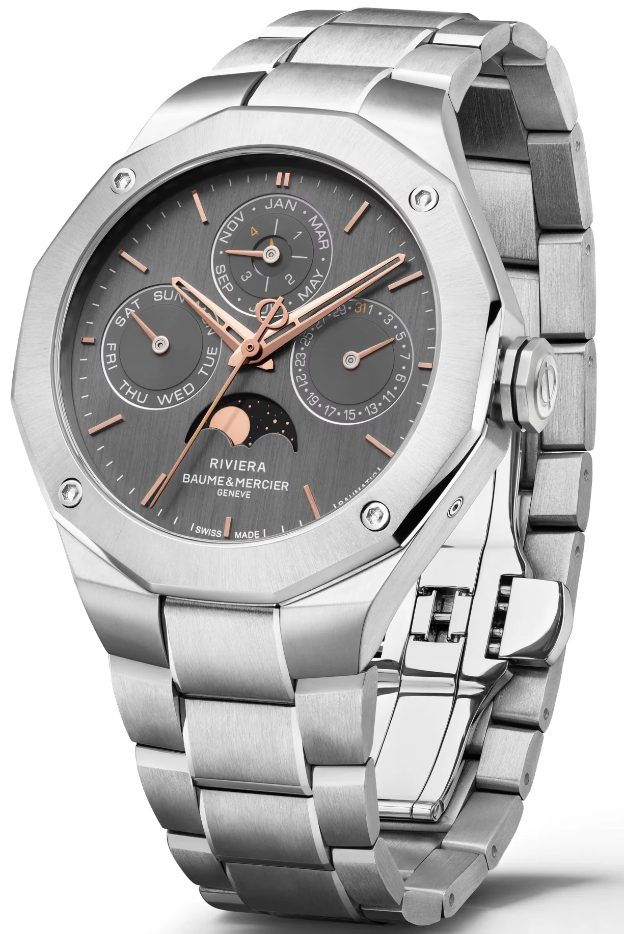 Baume et Mercier Riviera Automatic Perpetual Calender Watch - Image 4