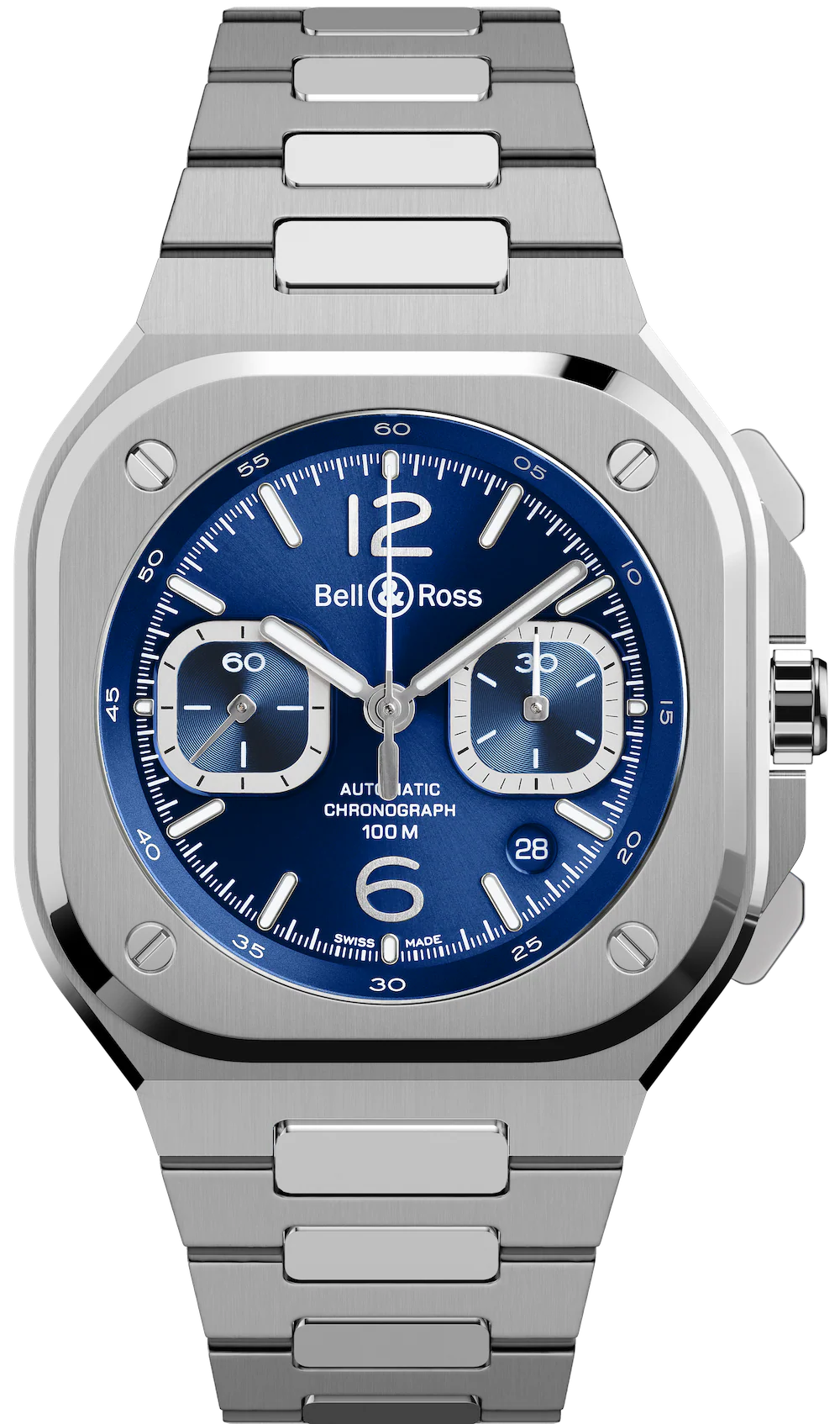 Bell & Ross BR 05 Chrono Blue Steel Bracelet Watch