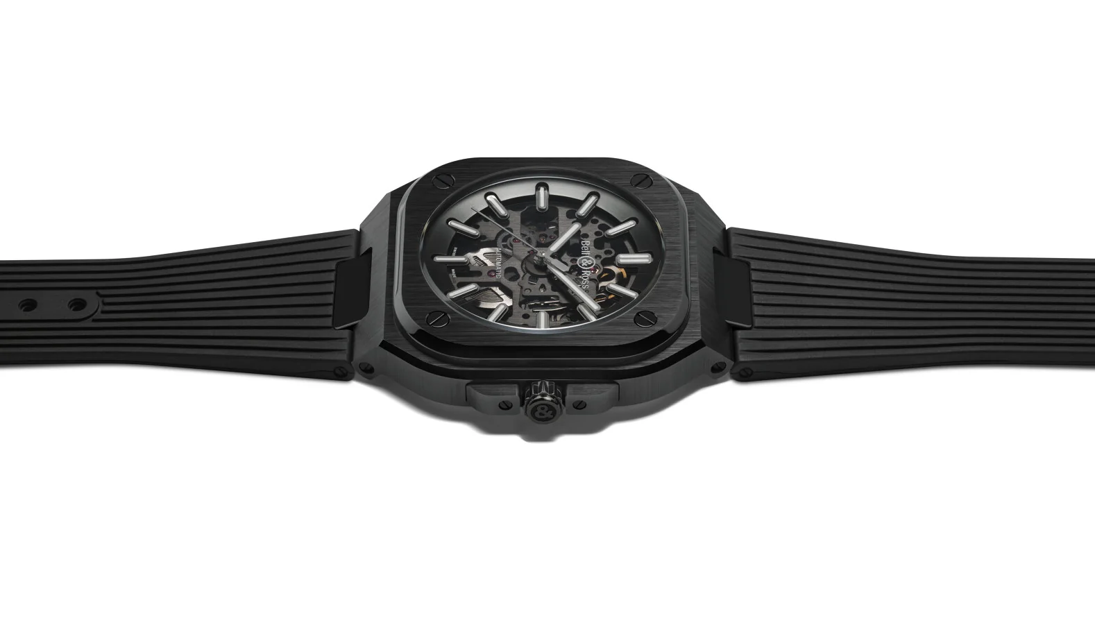 Bell & Ross BR 05 Skeleton Black Ceramic Rubber Watch - Image 3