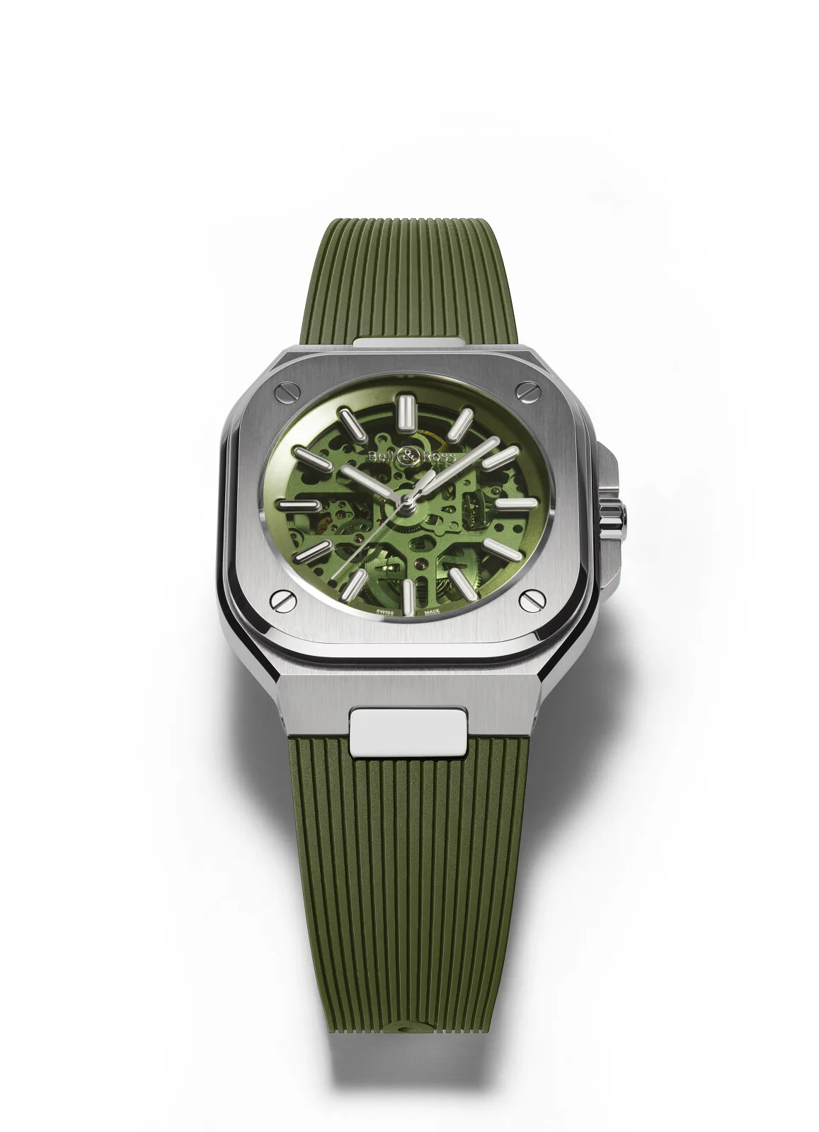 Bell & Ross Watch BR 05 Skeleton Green Rubber Limited Edition - Image 2