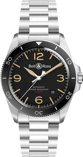 Bell & Ross Watch Vintage BR V2-92 Steel Heritage Bracelet