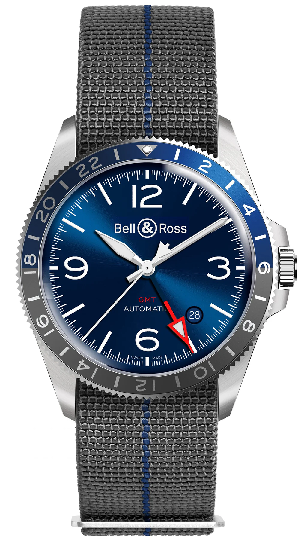 Bell & Ross Watch Vintage BR V2-93 GMT Blue