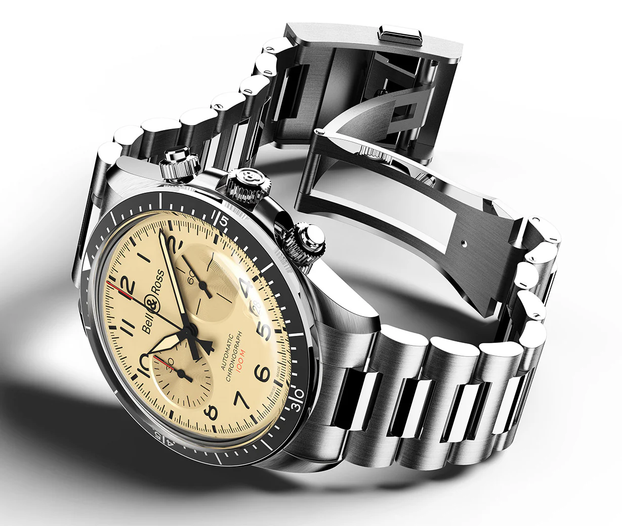Bell & Ross Watch Vintage BR V2-94 Military Beige - Image 2