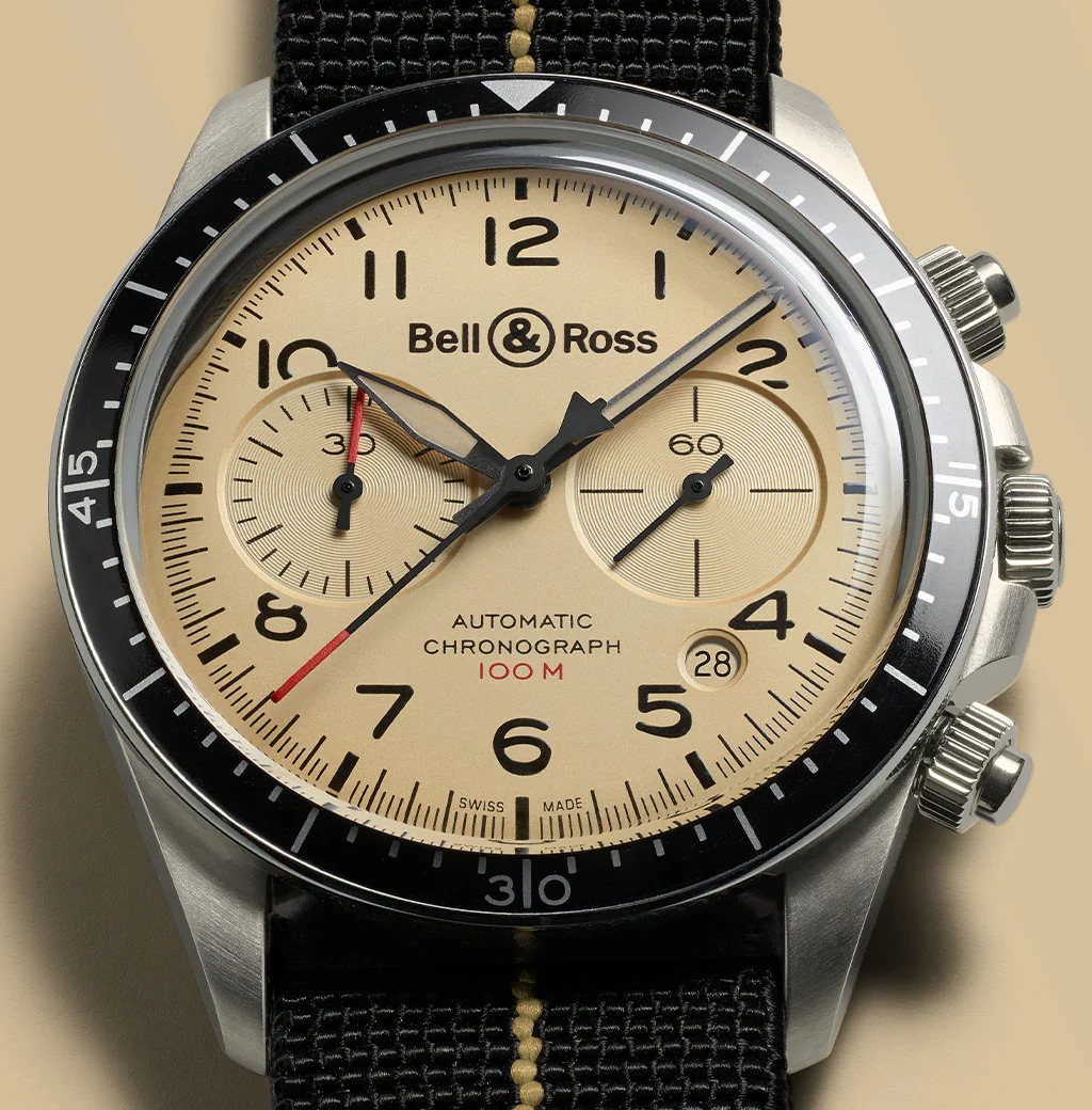Bell & Ross Watch Vintage BR V2-94 Military Beige - Image 3