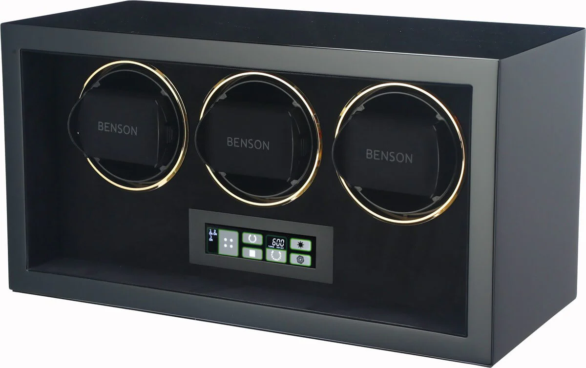 Benson Watch Winder Compact Triple 3.BG Black