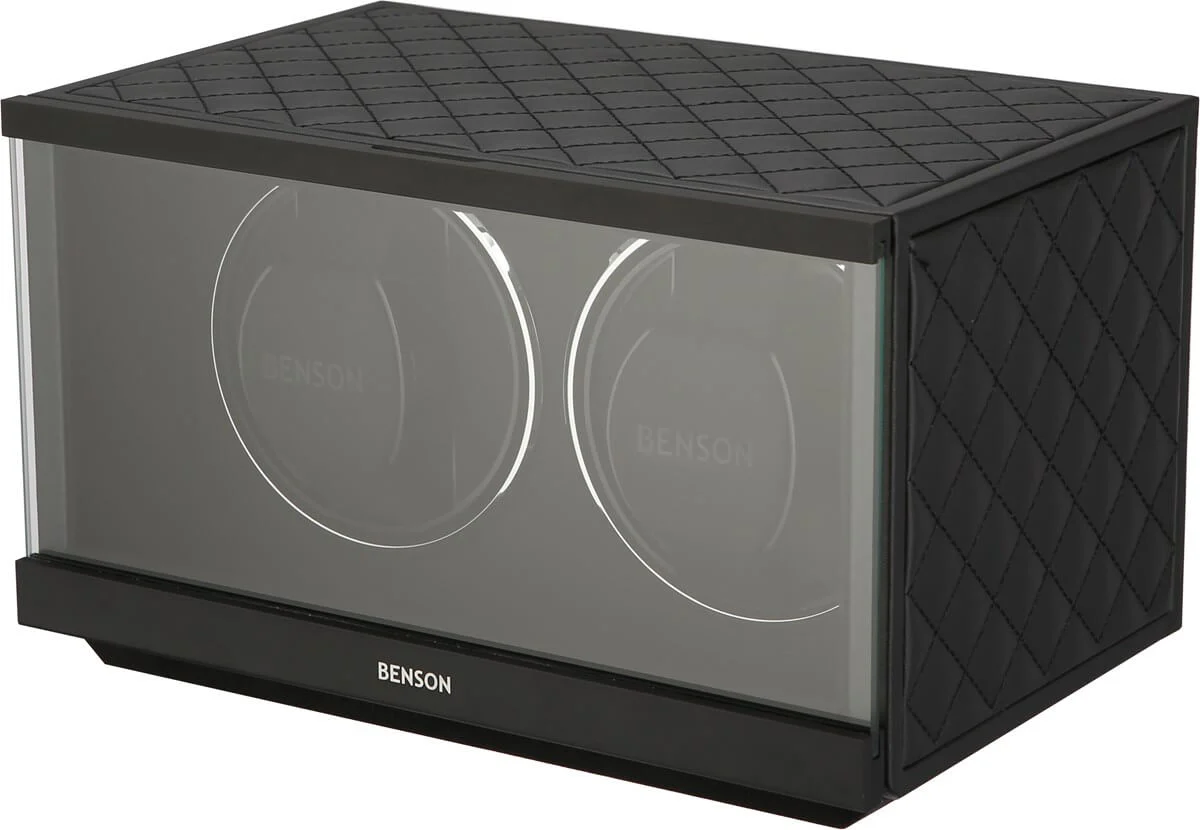 Benson Watch Winder Double Swiss Series 2.20 Black Leather - Image 2