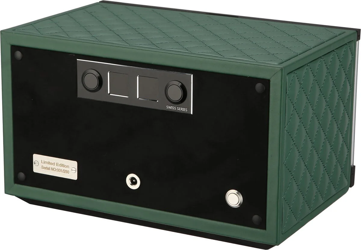 Benson Watch Winder Double Swiss Series 2.20 Green Leather Limited Edition - Image 3