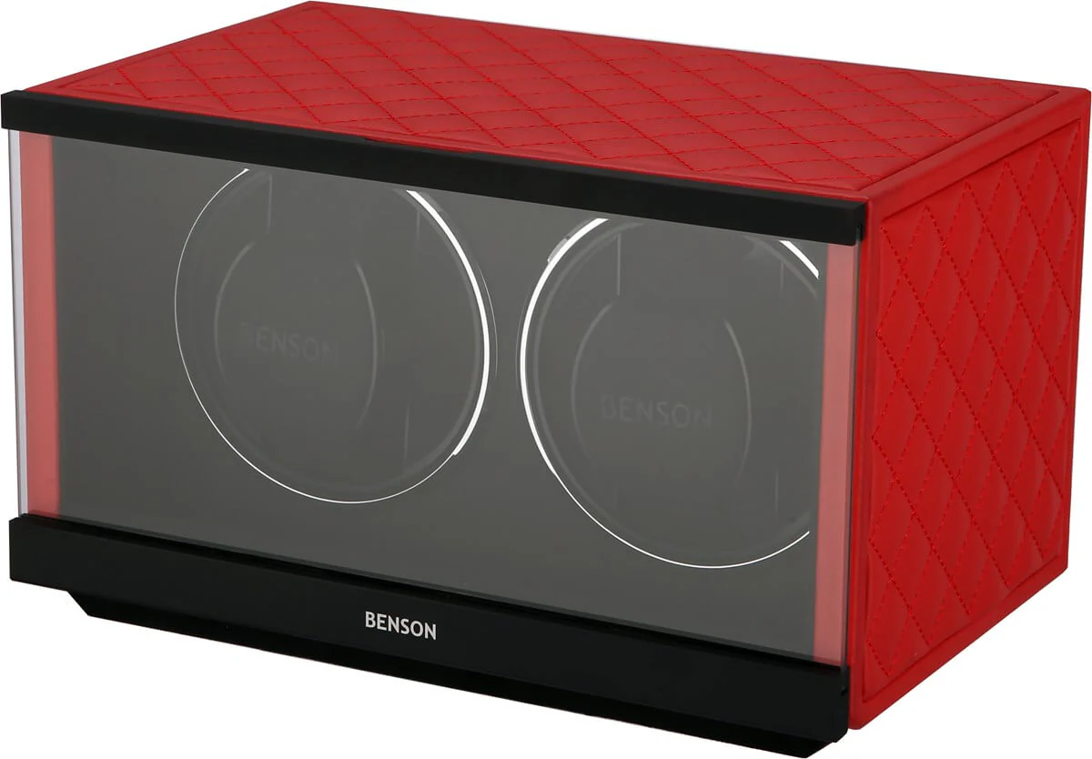 Benson Watch Winder Double Swiss Series 2.20 Red Leather Limited Edition - Image 2