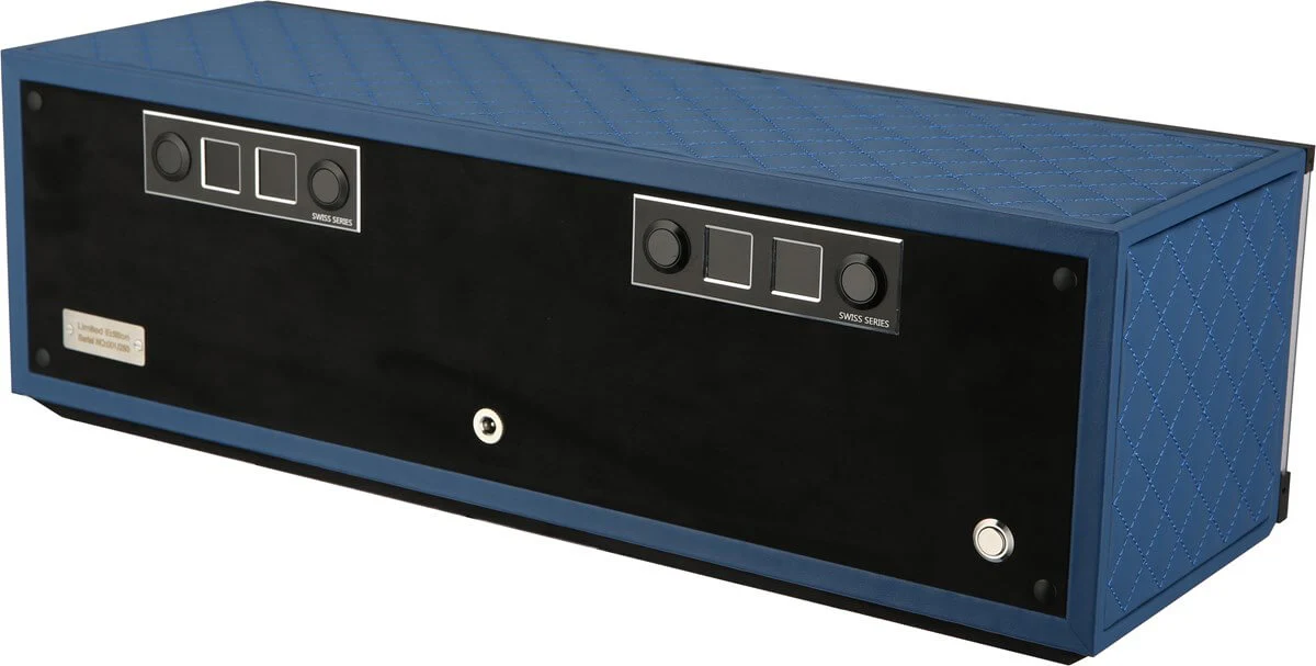 Benson Watch Winder Quad Swiss Series 4.20 Blue Leather - Image 3