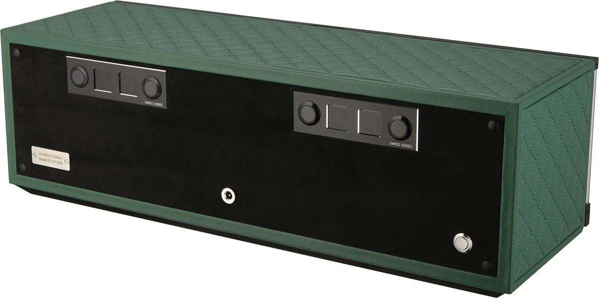 Benson Watch Winder Quad Swiss Series 4.20 Green Leather - Image 3
