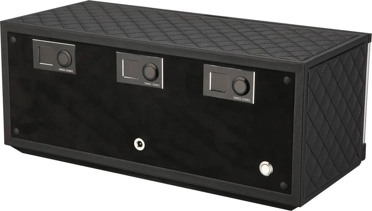 Benson Watch Winder Triple Swiss Series 3.20 Black Leather - Image 3