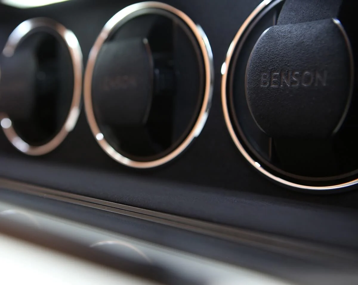 Benson Watch Winder Triple Swiss Series 3.20 Light Brown Leather - Image 5