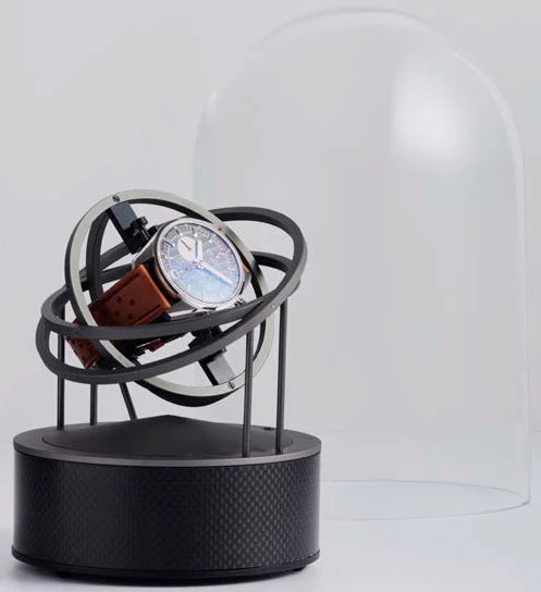 Bernard Favre Watch Winder Planet Double Axis Carbon