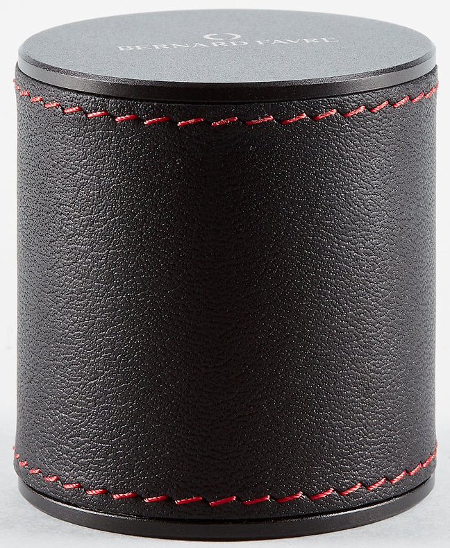 Bernard Favre Watchmakers Eye Loupe Green Tool Black Aluminium With Black Leather Red Stitching - Image 2