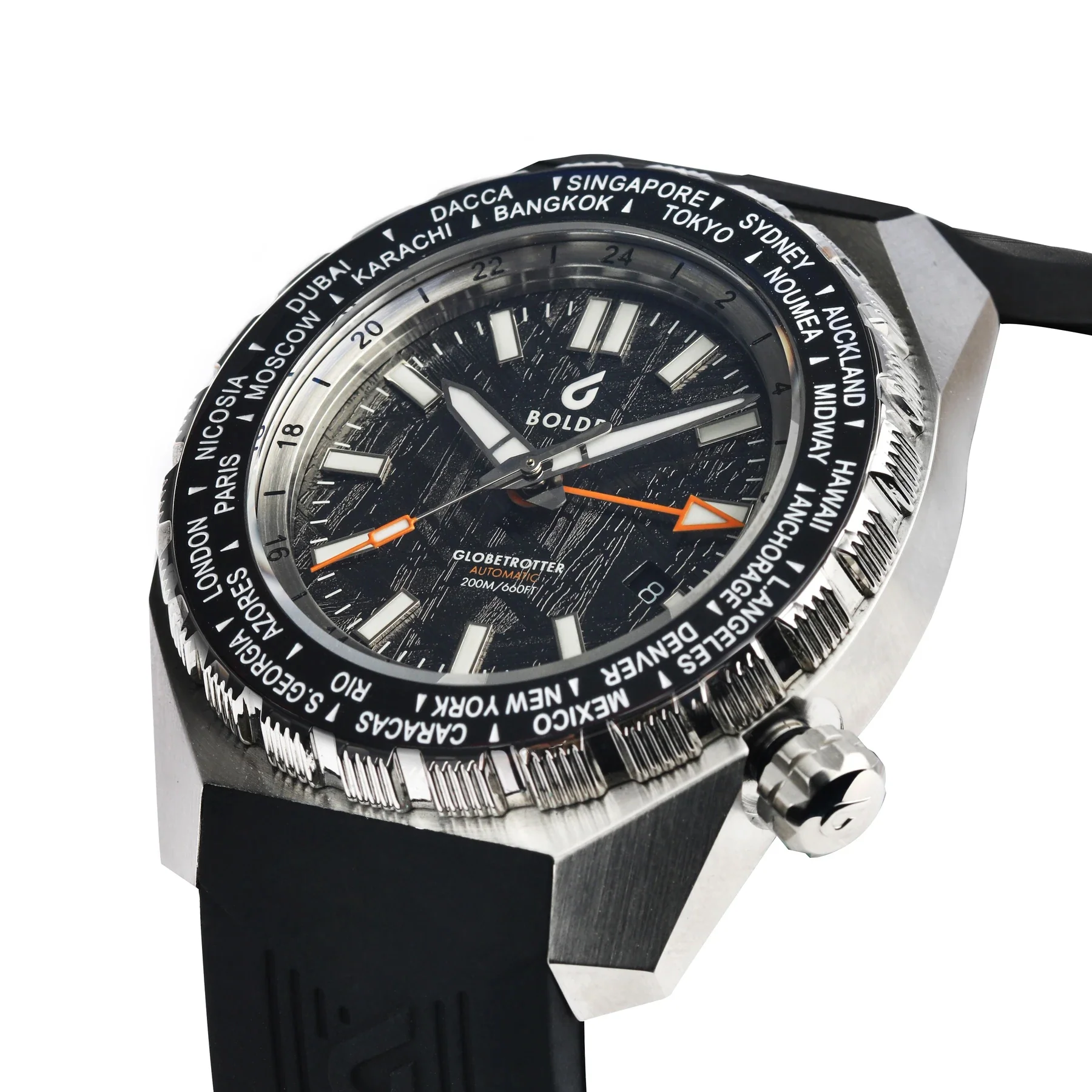 Boldr Watch Globetrotter GMT Meteoblack - Image 5