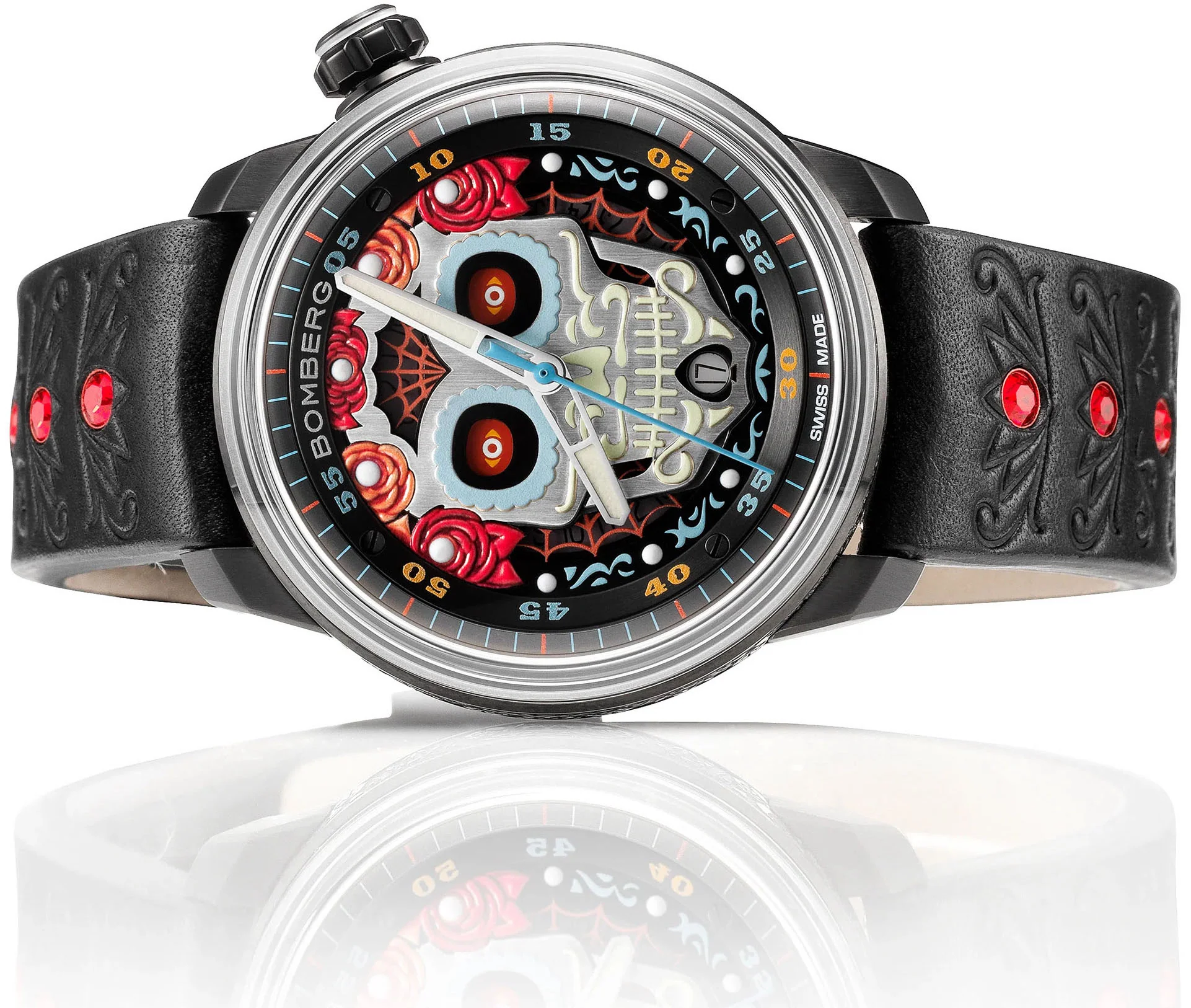 Bomberg BB-01 Auto Mariachi Black Limited Edition Watch - Image 5
