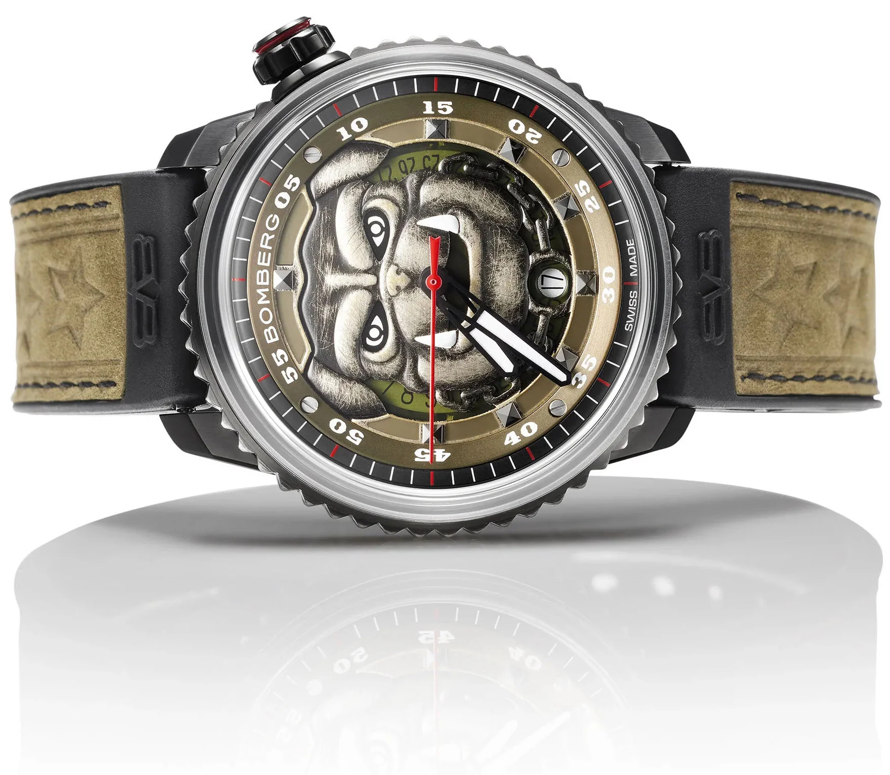Bomberg BB-01 Auto Military Bulldog Limited Edition Watch - Image 4