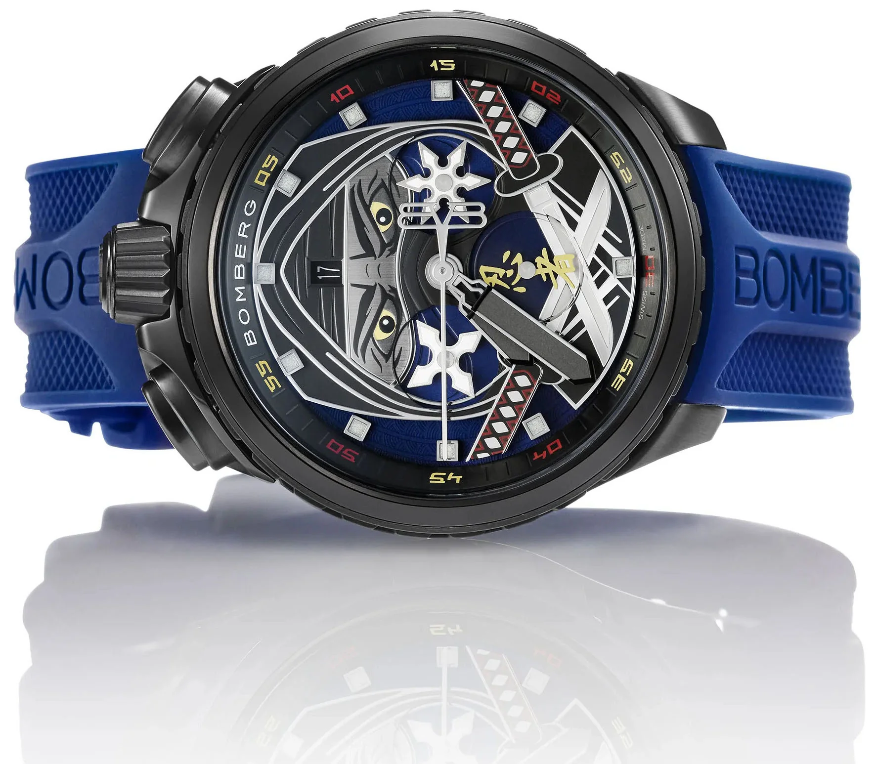 Bomberg Bolt-68 Ninja Blue Limited Edition Watch - Image 5