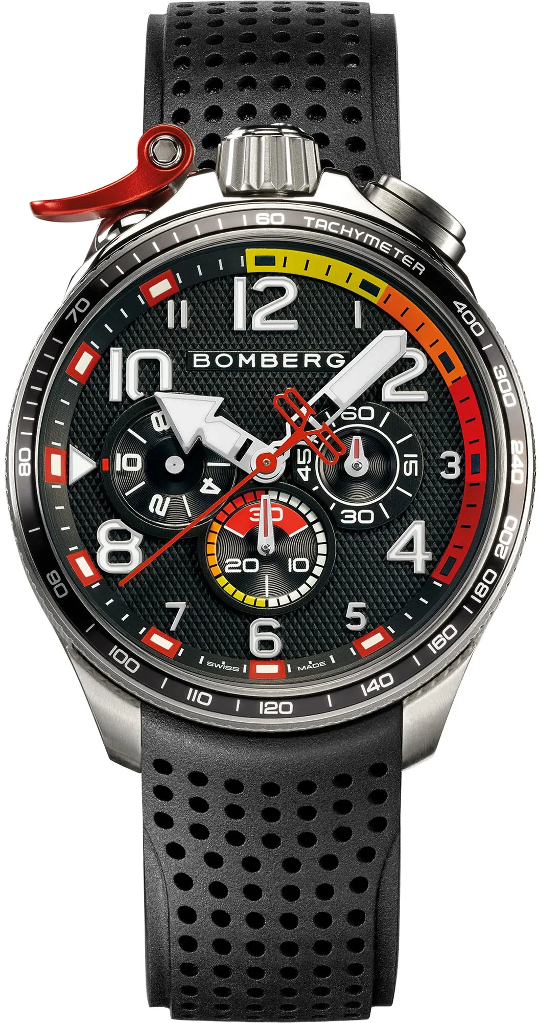Bomberg Bolt-68 Racing Black & Red Watch