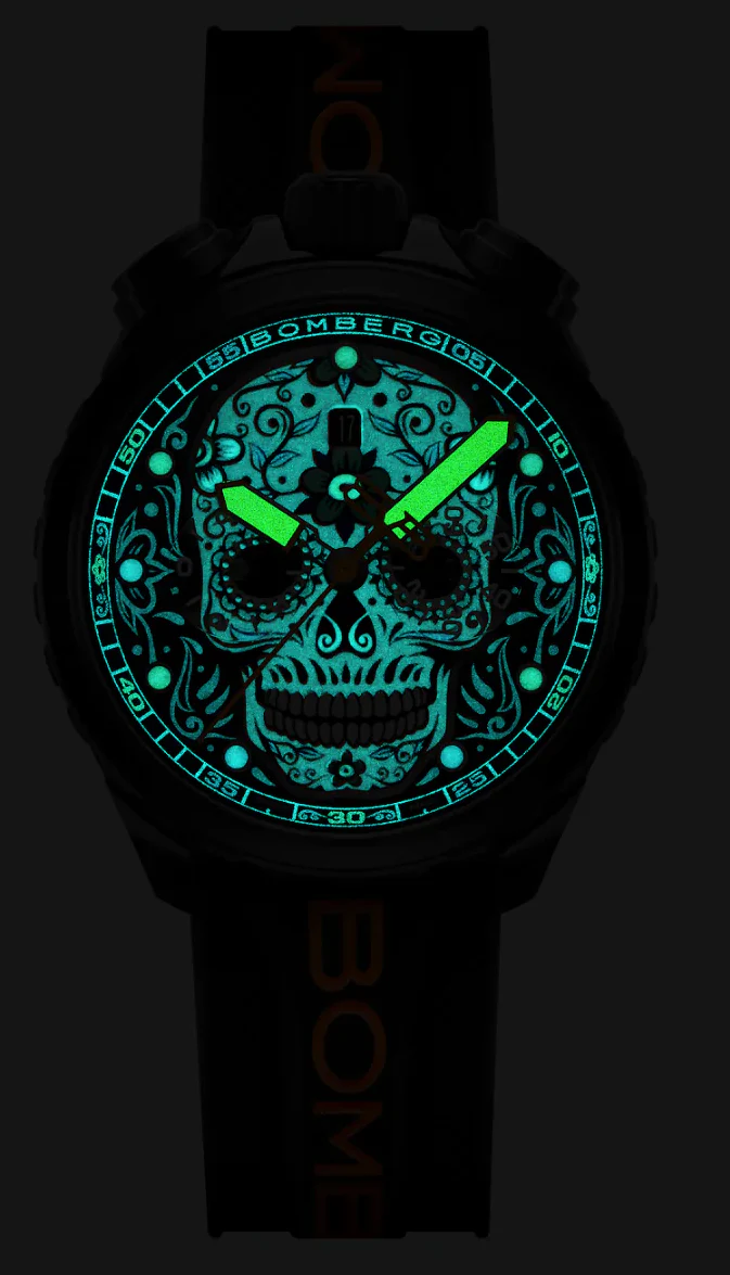 Bomberg Sugar Skull Orange Watch - Image 2