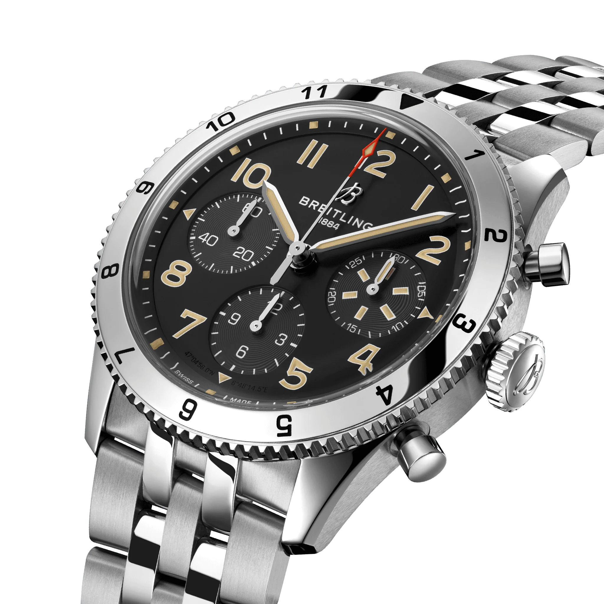 Breitling Classic AVI Chronograph 42 P-51 Mustang Bracelet Watch - Image 2