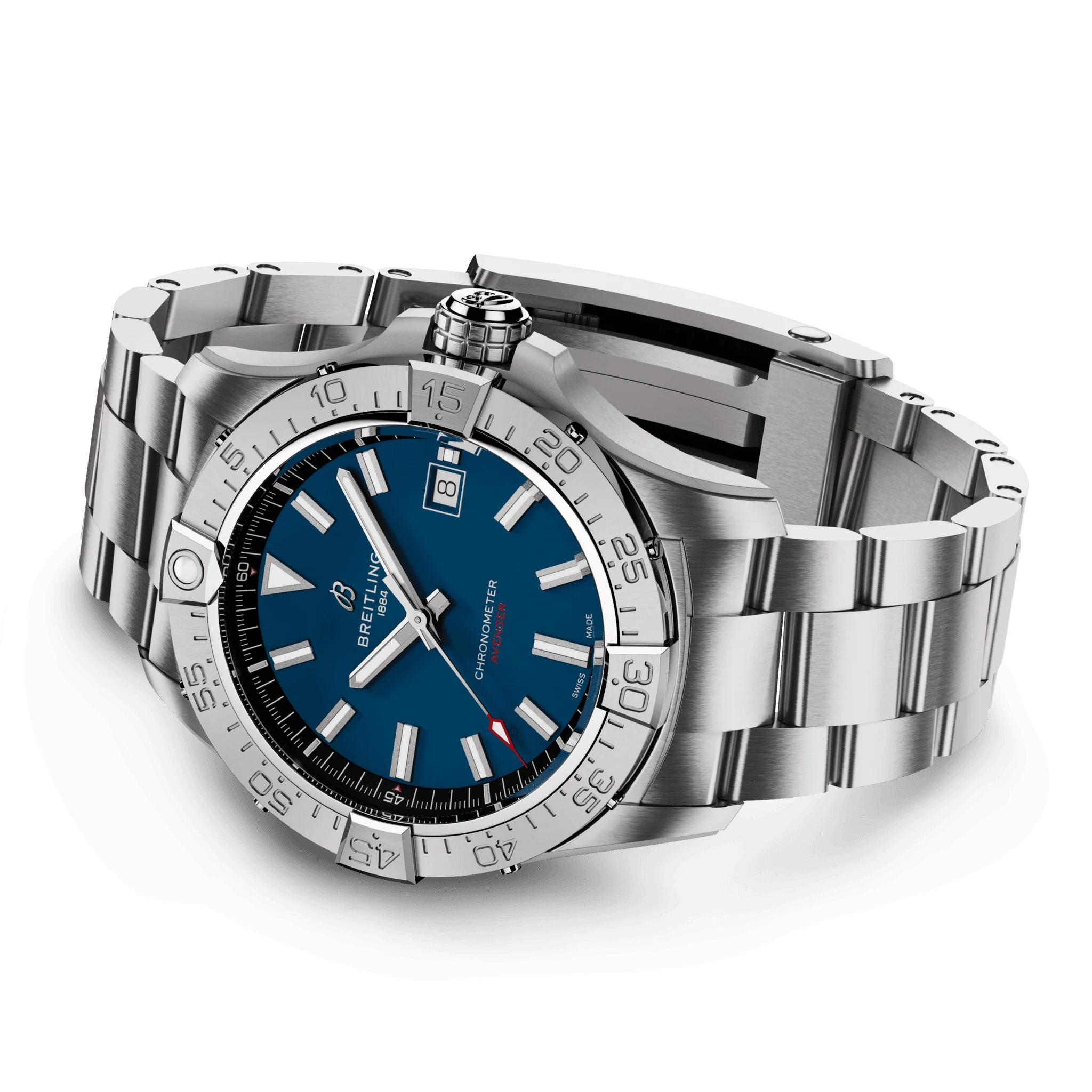 Breitling Avenger Automatic 42 Blue Bracelet Watch - Image 3