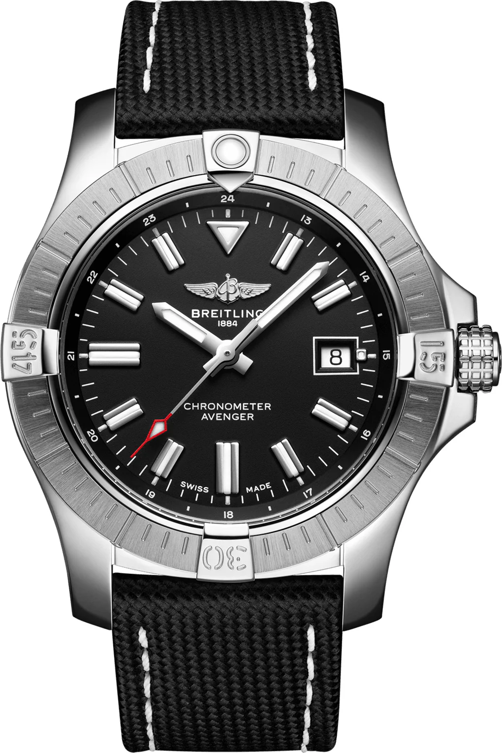 Breitling Watch Avenger Automatic 43 Leather Tang Type D